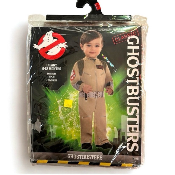 Ghostbusters Halloween Costume Infant 6-12 Months Classic Venkman Jumpsuit NEW - Picture 2 of 5